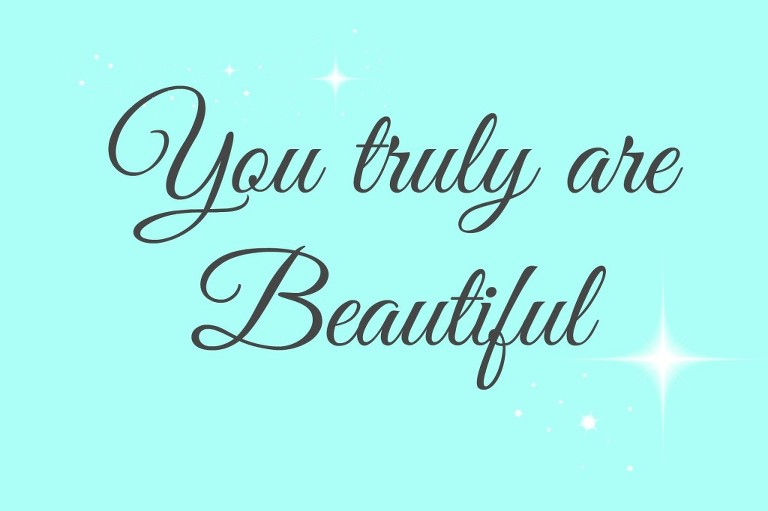 You are beautiful poster