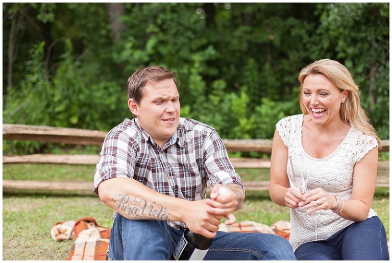 Champagne Toast Engagement Session - Carleton Place