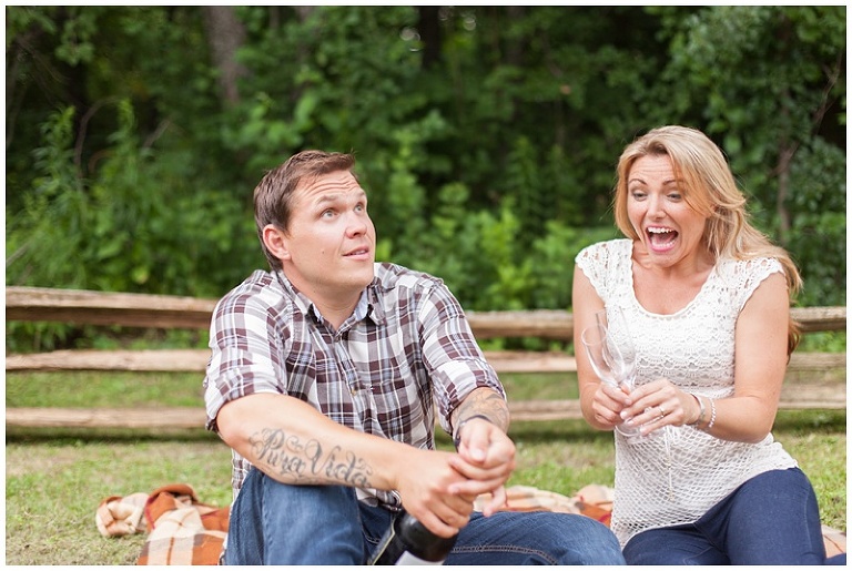 Champagne Toast Engagement Session - Carleton Place
