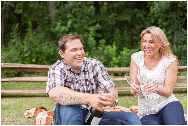Champagne Toast Engagement Session - Carleton Place