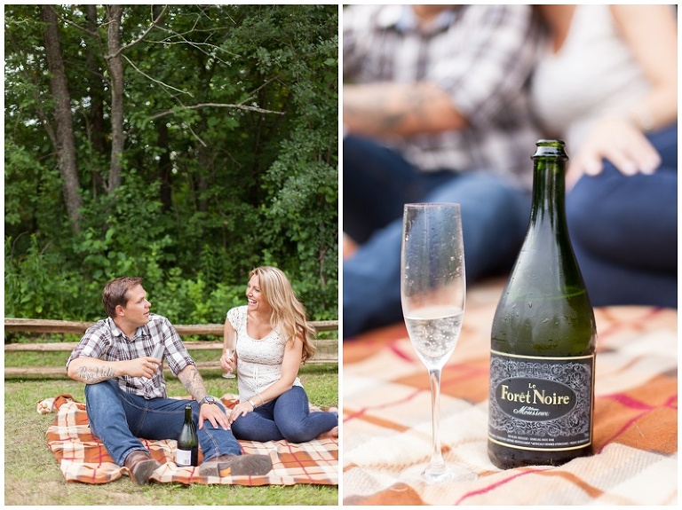 Champagne Toast Engagement Session - Carleton Place