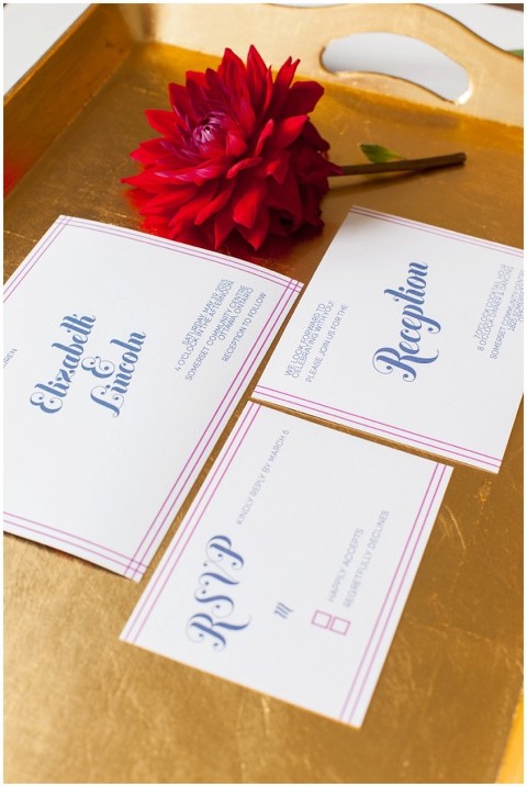 Ottawa Wedding Stationary - Ivy Stripe