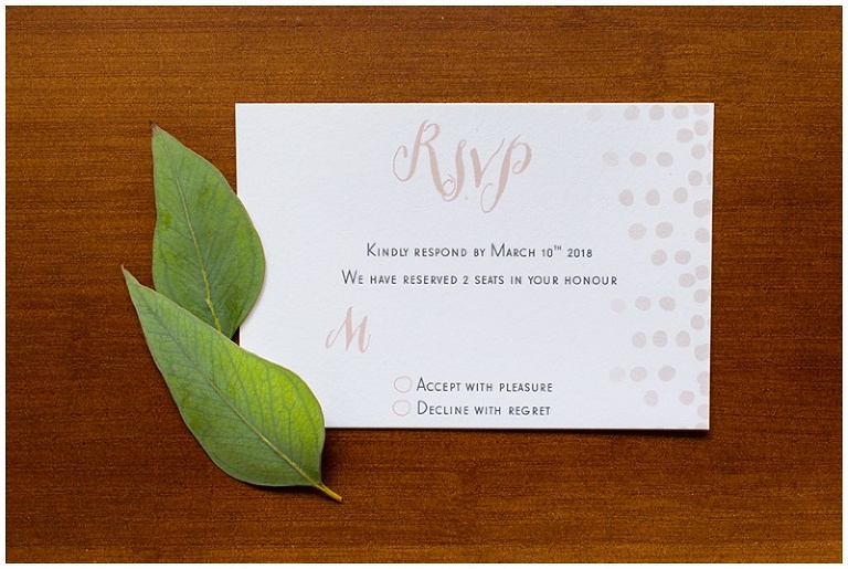 Ottawa Wedding Stationary - Ivy Stripe