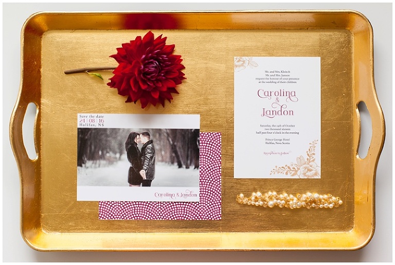 Ottawa Wedding Stationary - Ivy Stripe