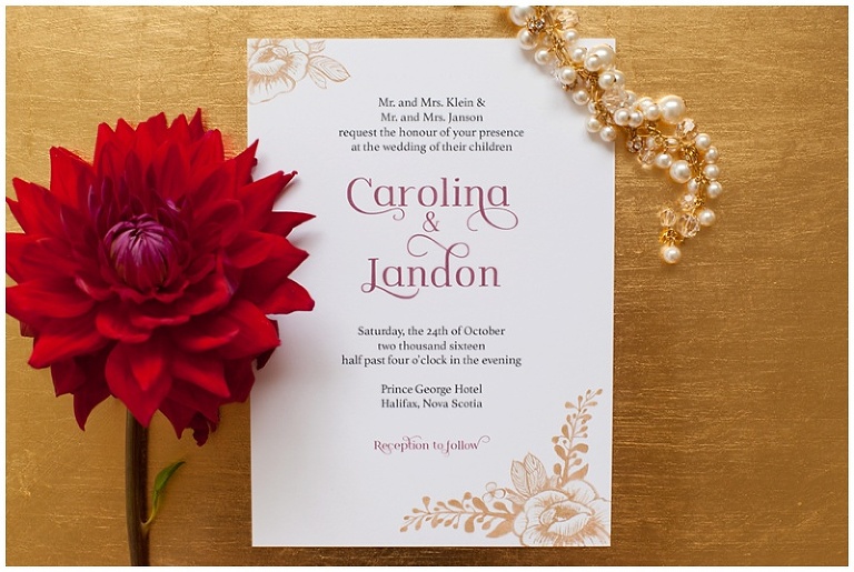 Ottawa Wedding Stationary - Ivy Stripe