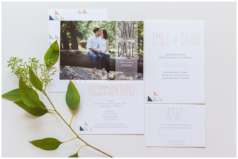 Ottawa Wedding Stationary - Ivy Stripe