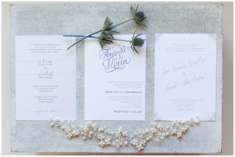 Ottawa Wedding Stationary - Ivy Stripe