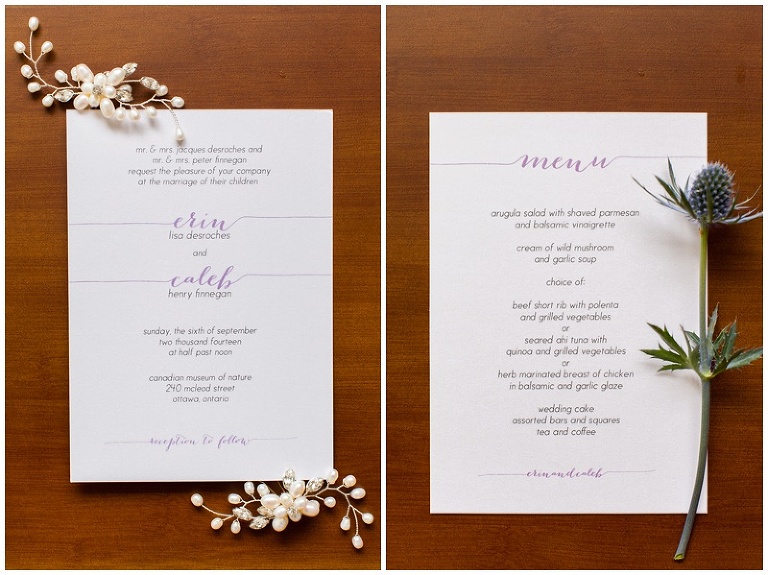 Ottawa Wedding Stationary - Ivy Stripe