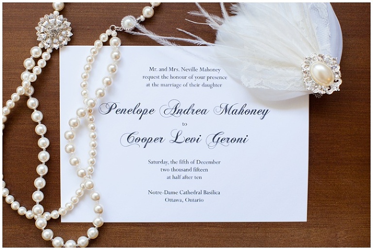 Ottawa Wedding Stationary - Ivy Stripe