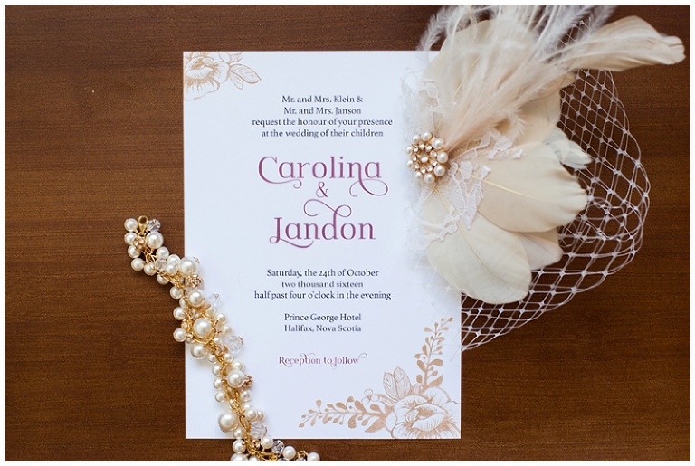 Ottawa Wedding Stationary - Ivy Stripe