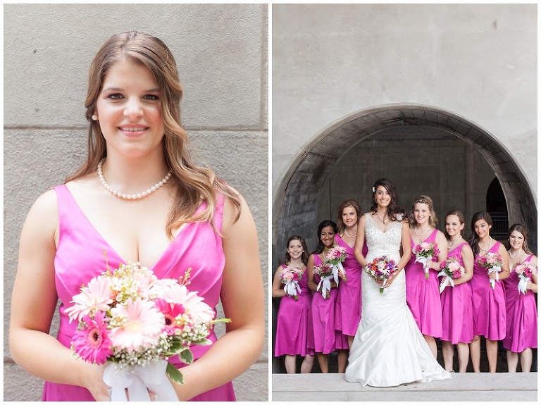 Chateau Laurier, Ottawa Wedding - Pink Bridesmaid Dress