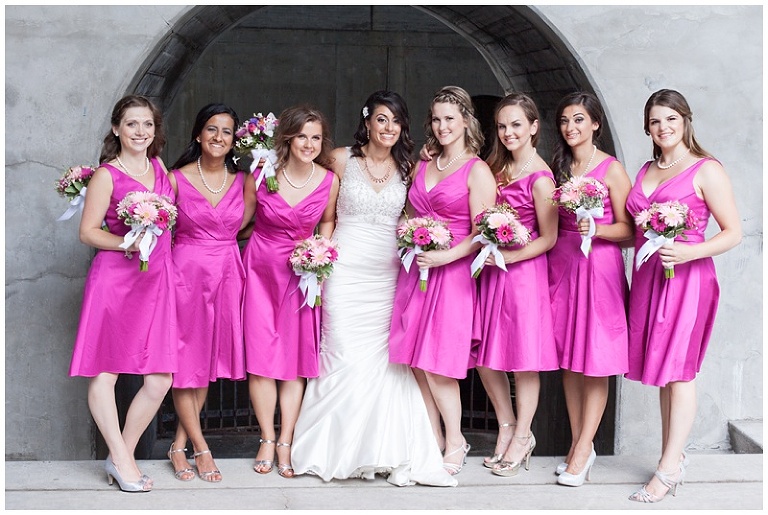 Chateau Laurier, Ottawa Wedding - Pink Bridesmaid Dress