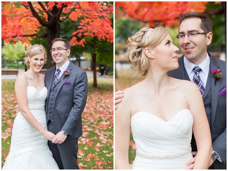Confederation Park, Fall Wedding Portraits