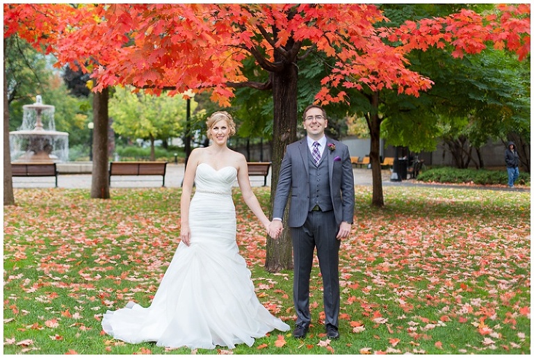 Confederation Park, Fall Wedding Portraits