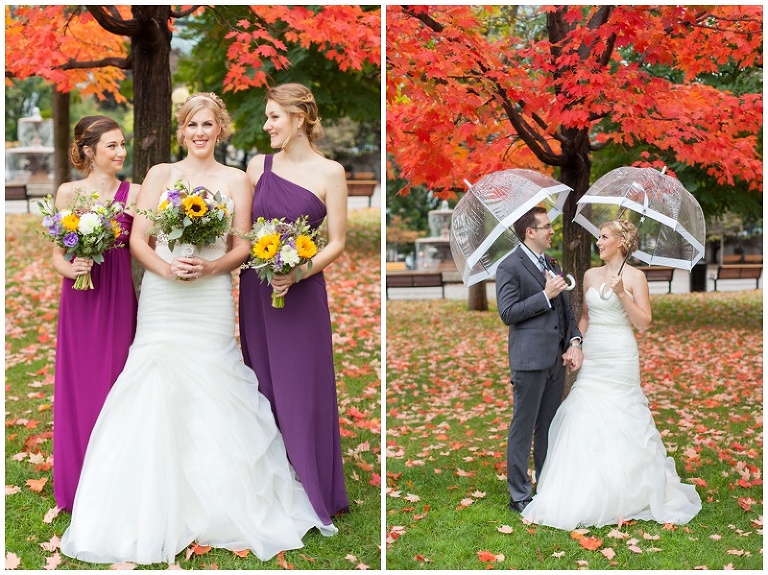 Confederation Park, Fall Wedding Portraits