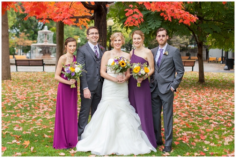 Confederation Park, Fall Wedding Portraits