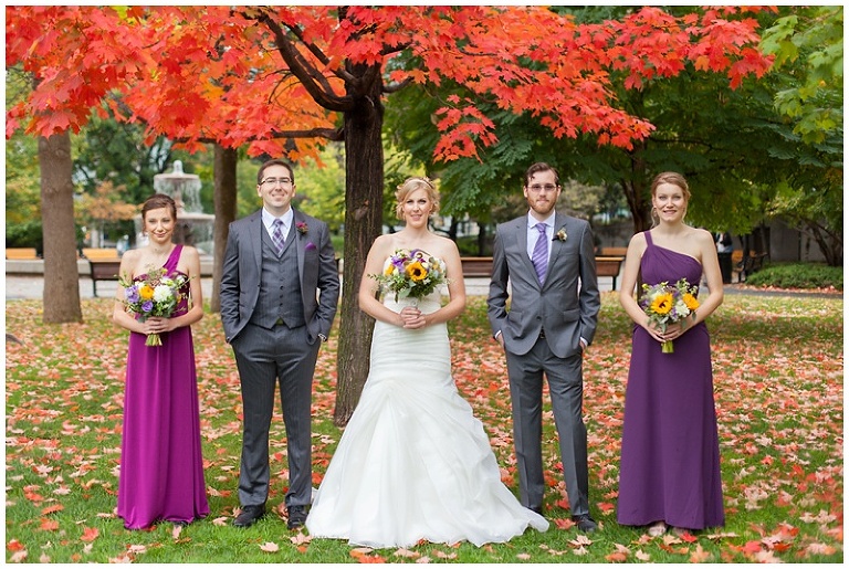 Confederation Park, Fall Wedding Portraits