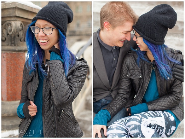 Parliament Hill Winter Engagement Session