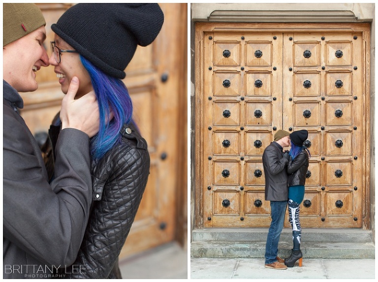 Parliament Hill Winter Engagement Session