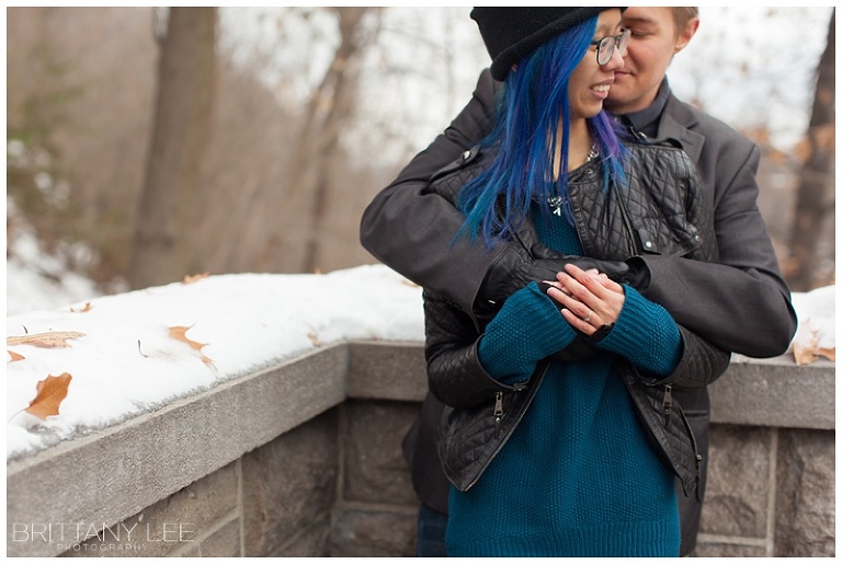 Parliament Hill Winter Engagement Session