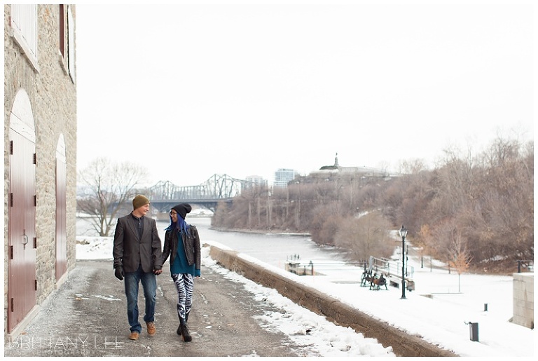Ottawa River Winter Engagement Session