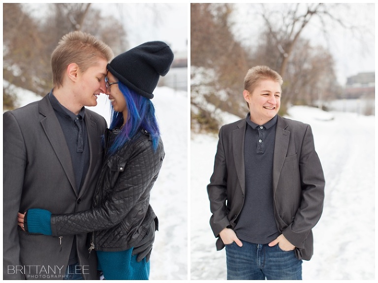 Ottawa River Winter Engagement Session