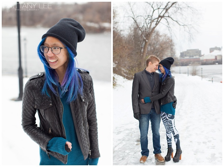 Ottawa River Winter Engagement Session