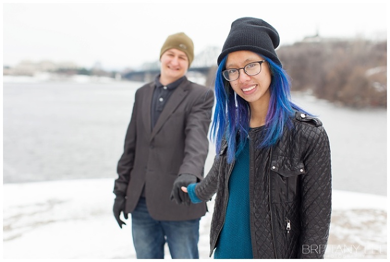 Ottawa River Winter Engagement Session