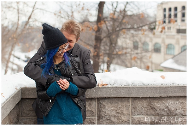 Ottawa River Winter Engagement Session