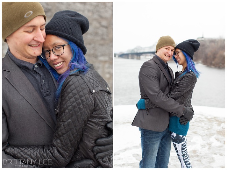 Ottawa River Winter Engagement Session