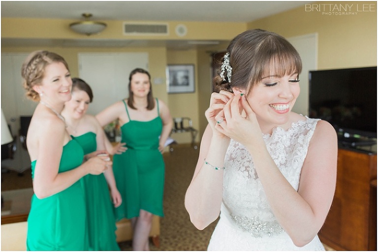 Green Bridesmaid dresses - Ottawa Marriott