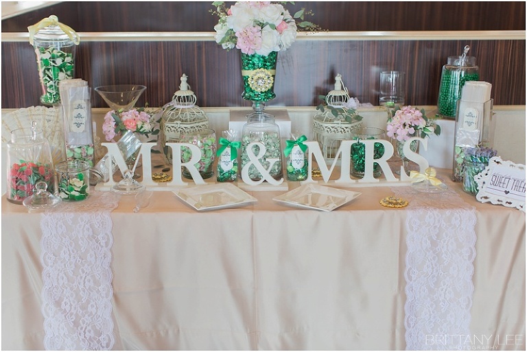 Green candy buffet - Ottawa wedding