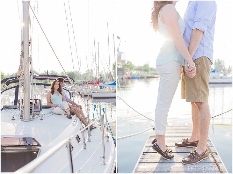 Sunset Sail Boat Engagement Session