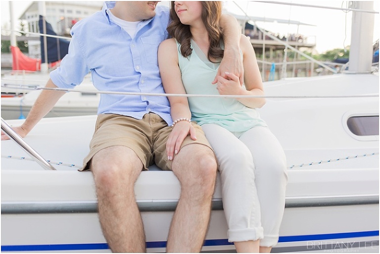 Sunset Sail Boat Engagement Session