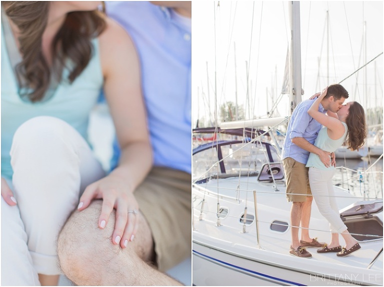 Sunset Sail Boat Engagement Session