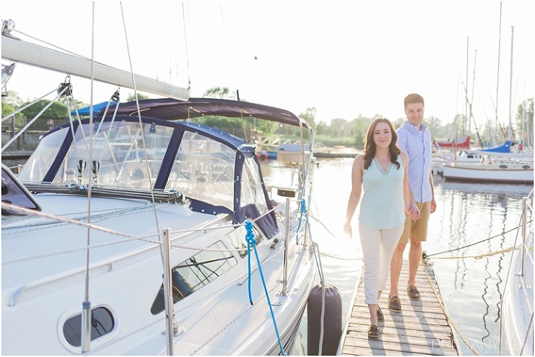 Sunset Sail Boat Engagement Session