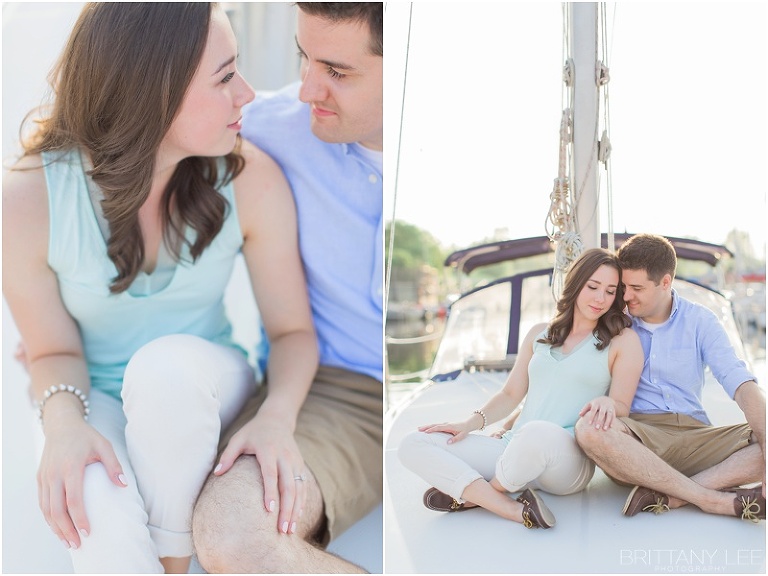 Sunset Sail Boat Engagement Session