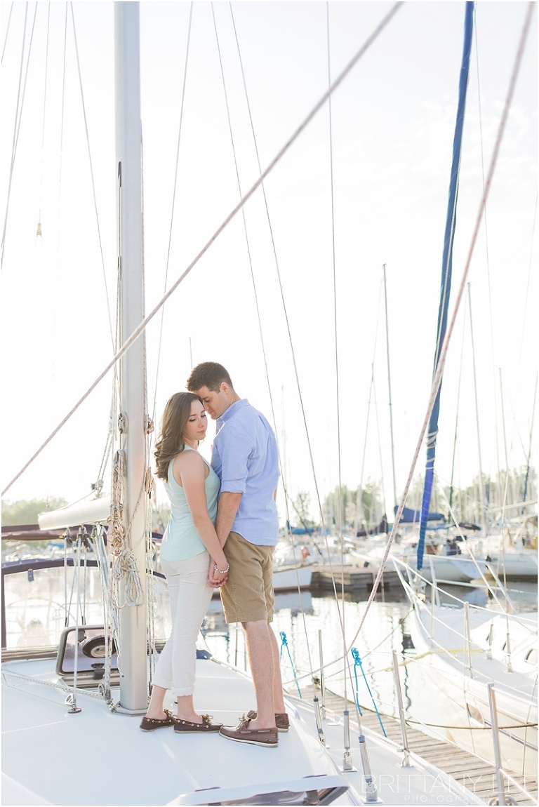 Sunset Sail Boat Engagement Session