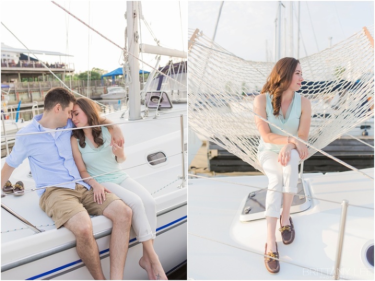 Sunset Sail Boat Engagement Session