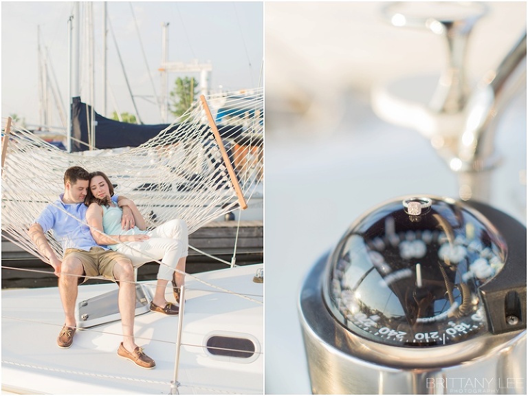 Sunset Sail Boat Engagement Session