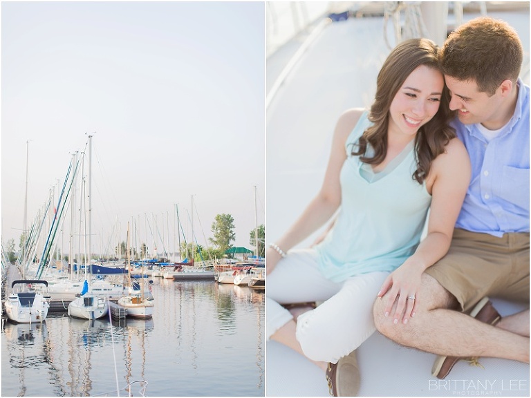 Sunset Sail Boat Engagement Session