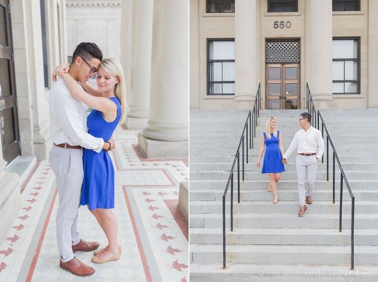 Engagement session at Tabaret Hall, Univeristy of Ottawa