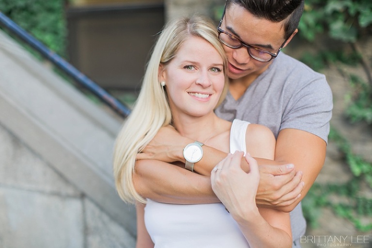 Engagement session at Tabaret Hall, Univeristy of Ottawa - Causal outfits