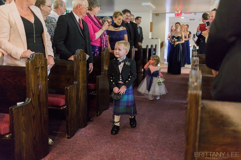 Wedding ceremony - Groom in kilt