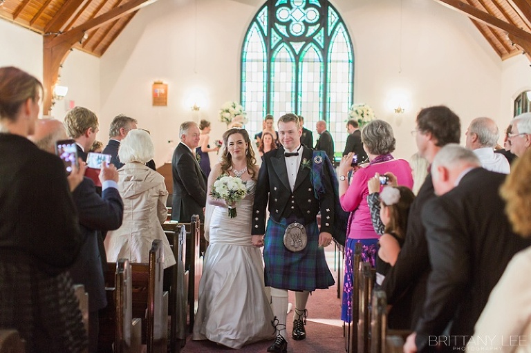 Wedding ceremony - Groom in kilt