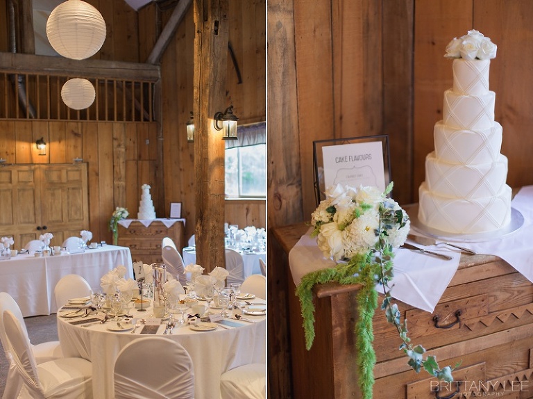white decor at Strathmere Lodge wedding