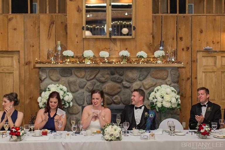 Strathmere Lodge Ottawa wedding reception