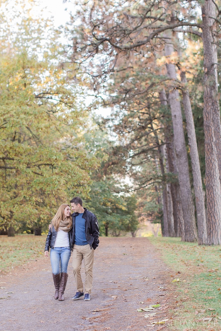Ottawa Arboretum Fall Engagement Photography