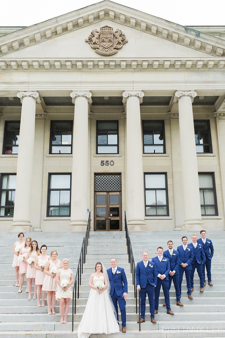University of Ottawa Wedding Party Photograph - Tabaret Hall