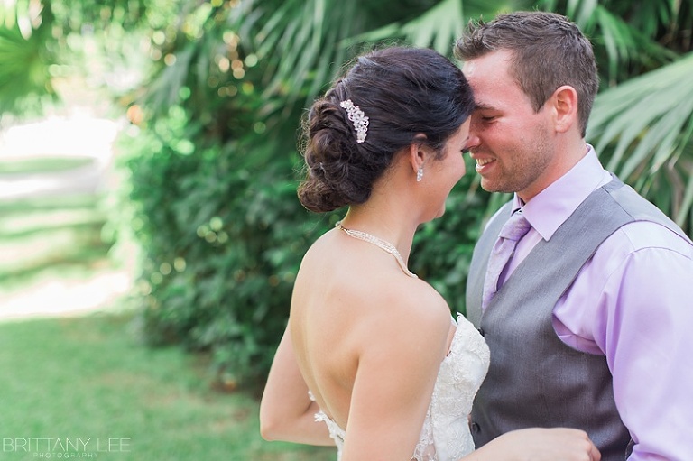 Bride and Groom at first look - destination wedding in Mexico